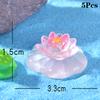 5 шт. мультяшные креативные фигурки цветов лотоса, светящиеся фигурки, украшения, сделай сам, ландшафт, украшения для дома, аксессуары, подарки