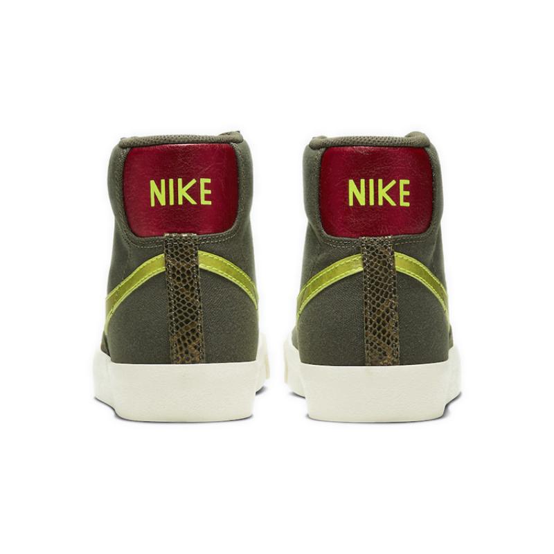 Nike Женские кроссовки Blazer Mid 77 Olive Snakeskin Обувь для скейтбординга CZ0462-200
