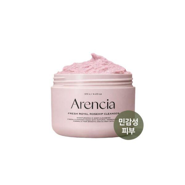 arencia Свежий моти-очищающее средство с королевским шиповником 120 г - Для чувствительной кожи 1 шт.