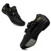 Mens Cycling Shoes Road Mountain Bike Non-Spine Clipless Hard Sole Breathable Lightweight Performance Shoe