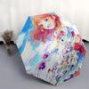 1 шт. Love Live! Уличный зонт Umi Sonoda - Автоматическое открытие/закрытие, Портативная 3-складная конструкция, Железный каркас с 8 спицами, Идеальный подарок для фанатов, Путешественников, Da