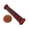 Silistar Wood Manual Revolving Under Foot Exercise Roller (Rod) Acupressure Massager Acupuncture with Ball Massager Tool for Hands and Palm