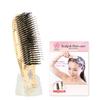 S-HEART-S Scalp Brush World Premium Short Gold Shampoo Brush with Beauty Book