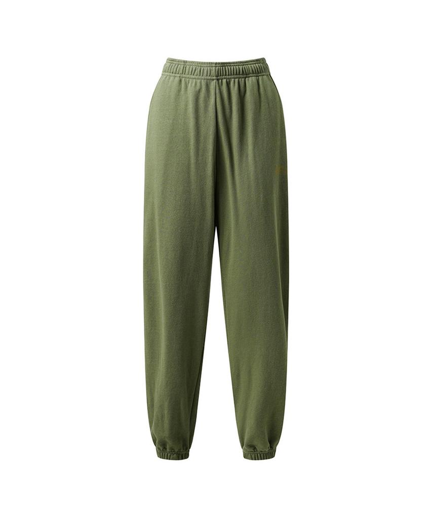 ERER Vintage Printed Jogger Pants Khaki