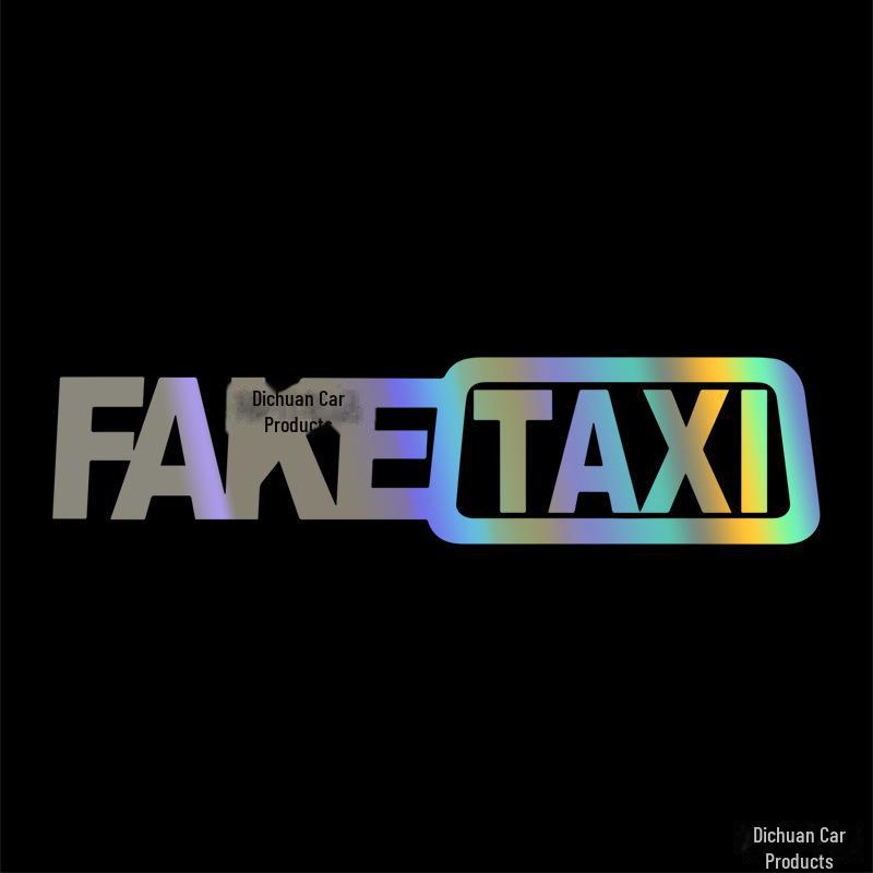 Поддельные светоотражающие наклейки с логотипом такси Drift на автомобиль - смешной европейский и американский стиль