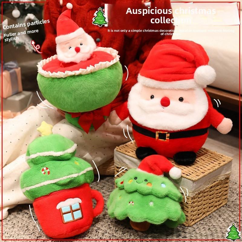 Christmas Gift Plush Figure With Heart Shape And Short Pile Material For Holiday Decor