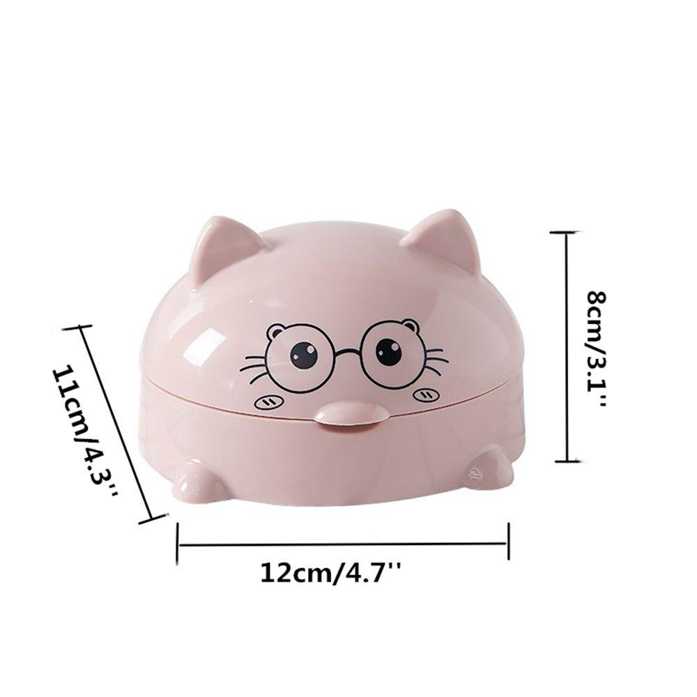 Cute Soap Holder Bathroom Cartoon With Cover Soap Box Soap Dish