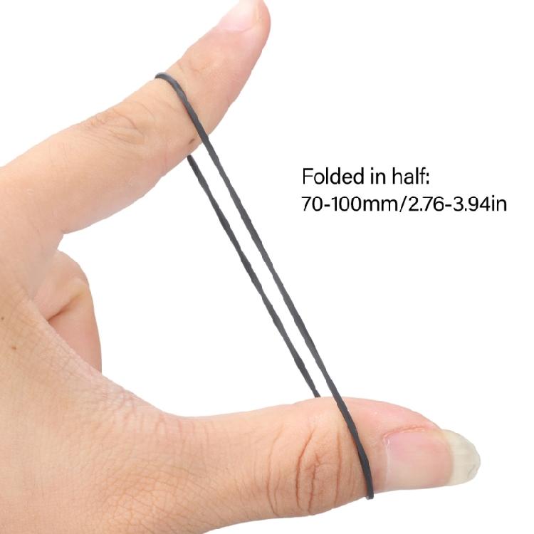 Pack Of 20 Cassette Tape Drive Belt Assortment Recorder Rubber Belts 1.2mm Width For Recorder Maintenance 70-100mm Fold