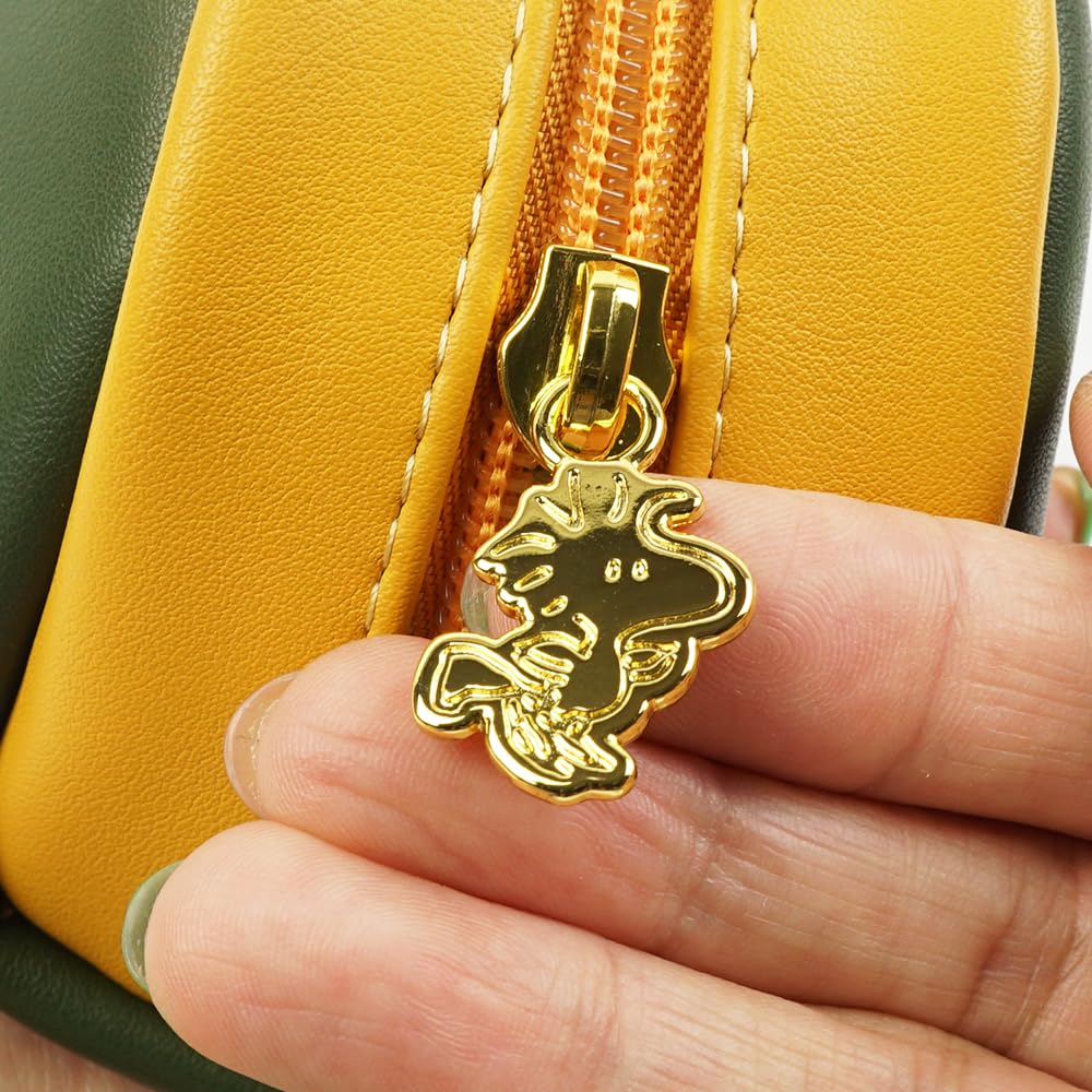 Косметичка Snoopy Large Large Accessory Simple [Snoopy] Чехол, Мешочек, Емкость, Чехол, Молния, Милый, Стильный, (зеленый)