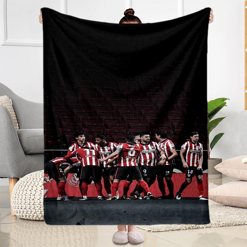 Atletico Madrid Blanket Comfortable Perfect For Bedding Livingroom Seaside For All Seasons Modern Perfect Gift For Relatives And Friends