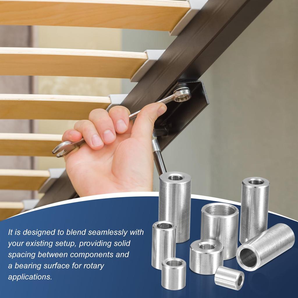 uxcell 10pcs Spacer Stainless Steel Compatible with M4 4 mm