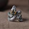 Vintage Retro Python Adjustable Men's Ring – Unique Old Alloy Design