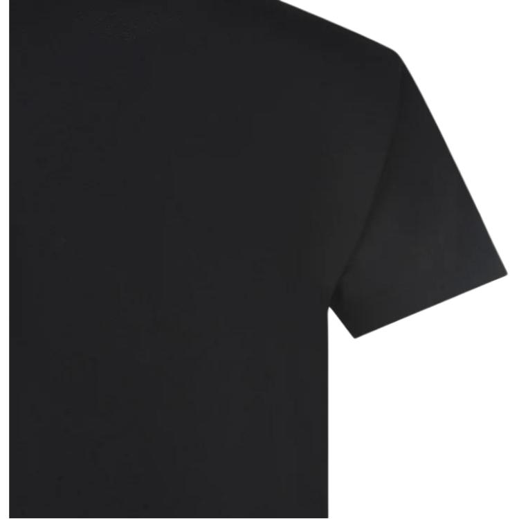 STONE ISLAND Мужская футболка Ss25 однотонная с круглым вырезом и коротким рукавом Топы Черный K1S152100025S0050V0029