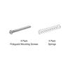 Винты для крепления защитной накладки на гитару PATIKIL с пружиной M3x30 мм, винты для крепления кольца звукоснимателя с двойной катушкой для электронной гитары, серебристые, упаковка из 4 шт.