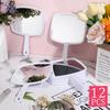 12 Pcs Hand Mirror Handheld Makeup Mirrors with Handle Wall Mount for Cosmetic Bathroom Home Barber Salon Travel Portable Beaut