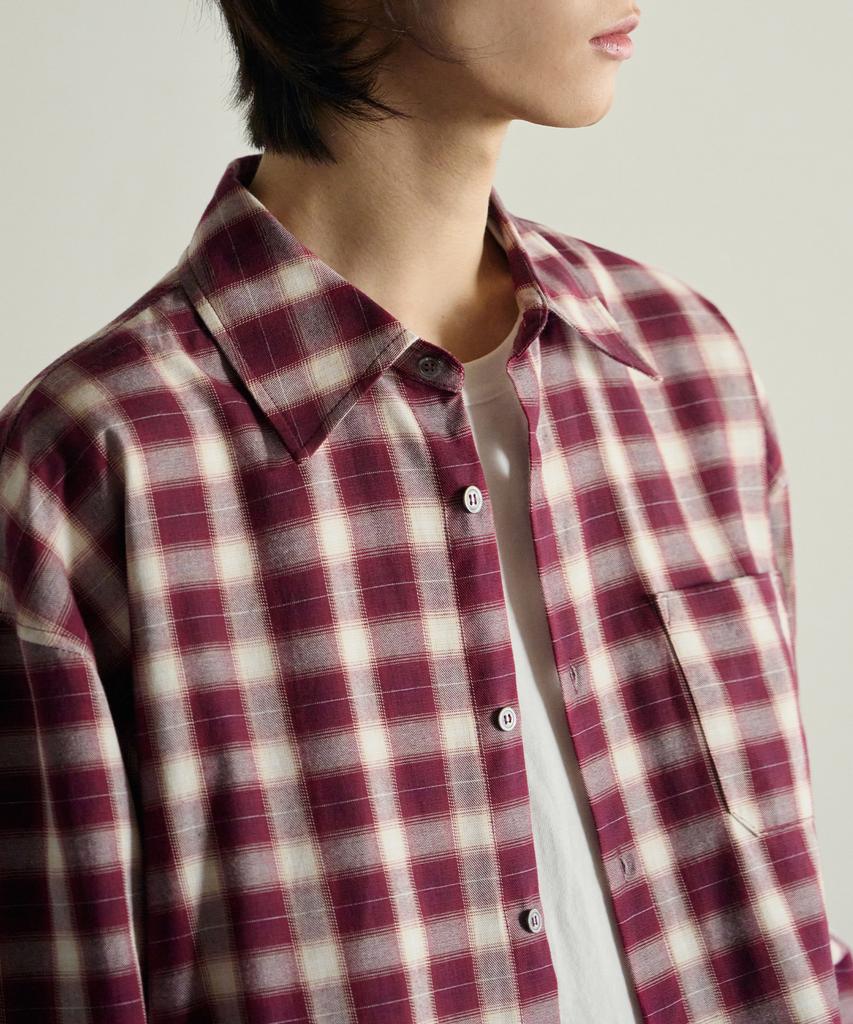 ROTEMBER French Ombre Check Shirt [Red]