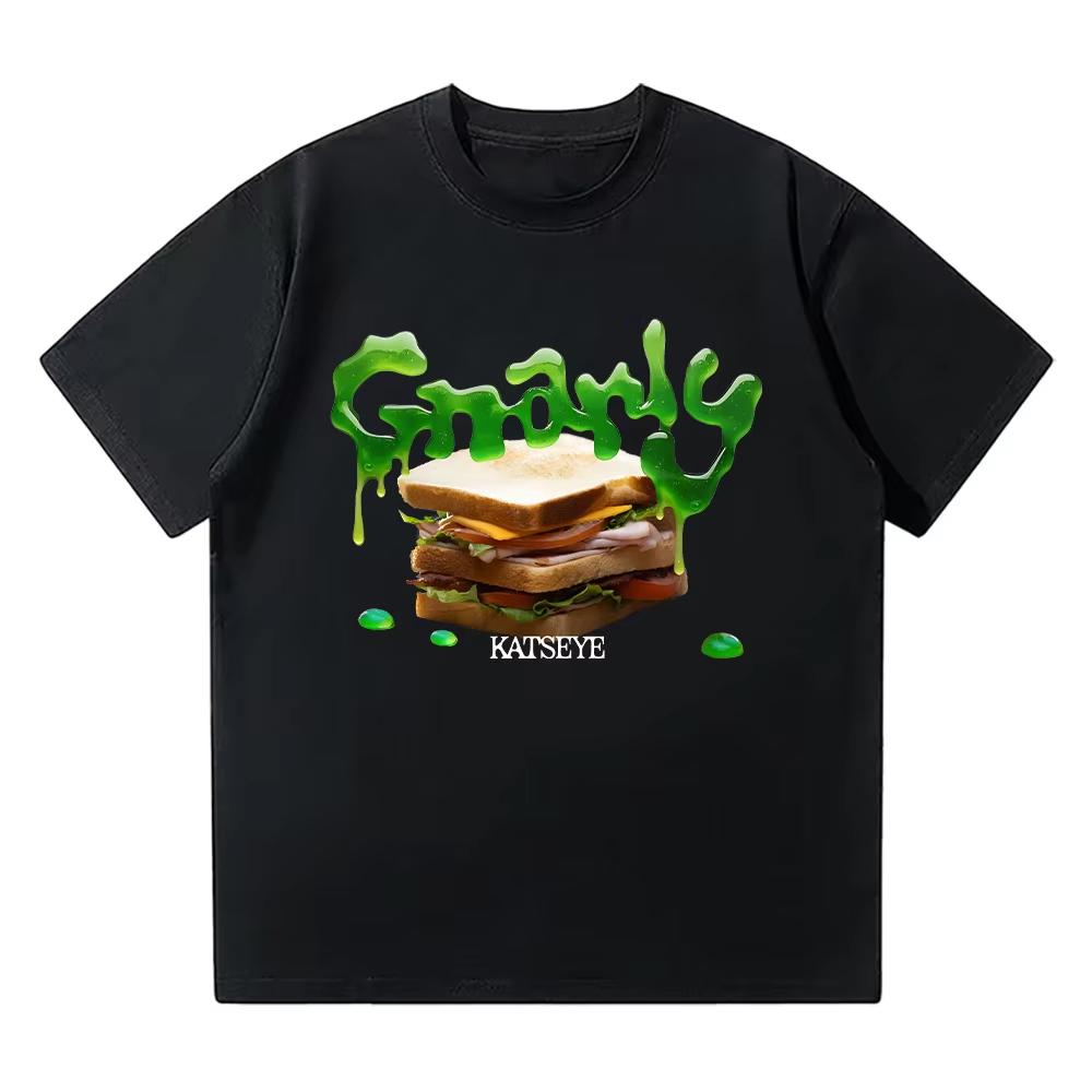 KATSEYE Gnarly T-shirt 2025-26 -selling Printed Korean Kpop Loose Casual Short-sleeved Y2KT-s