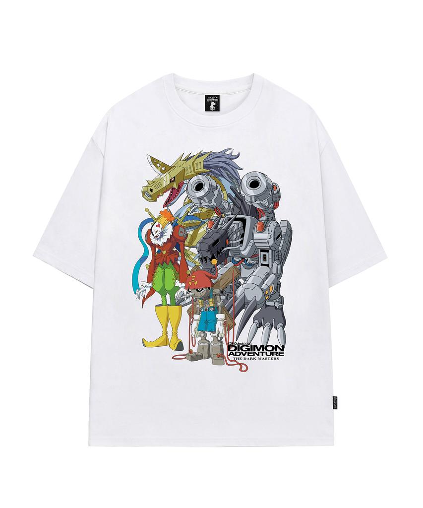 ODDSTUDIO [Digimon Adventure] Свободная футболка «Темные Мастера» - 2 цвета
