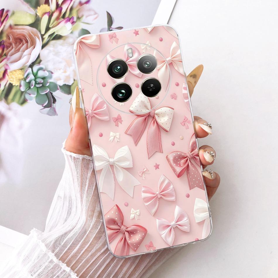 For Realme 12+ 12X 12 5G Cute Flower Butterfly Cat Painted Case For Realme12 5G 12 Plus 12X 12Plus Soft Silicone TPU Phone Cases