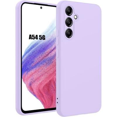 Чехол - BOOLING - для Samsung Galaxy A54 5G - Силикон TPU - Матовый фиолетовый - Защита от царапин