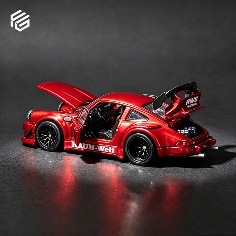Пред-FG 1:64 RWB 930 литая реалистичная модель автомобиля из сплава с полностью открывающимися деталями, игрушка в подарок на праздник для мальчиков, предмет для взрослой коллекции.