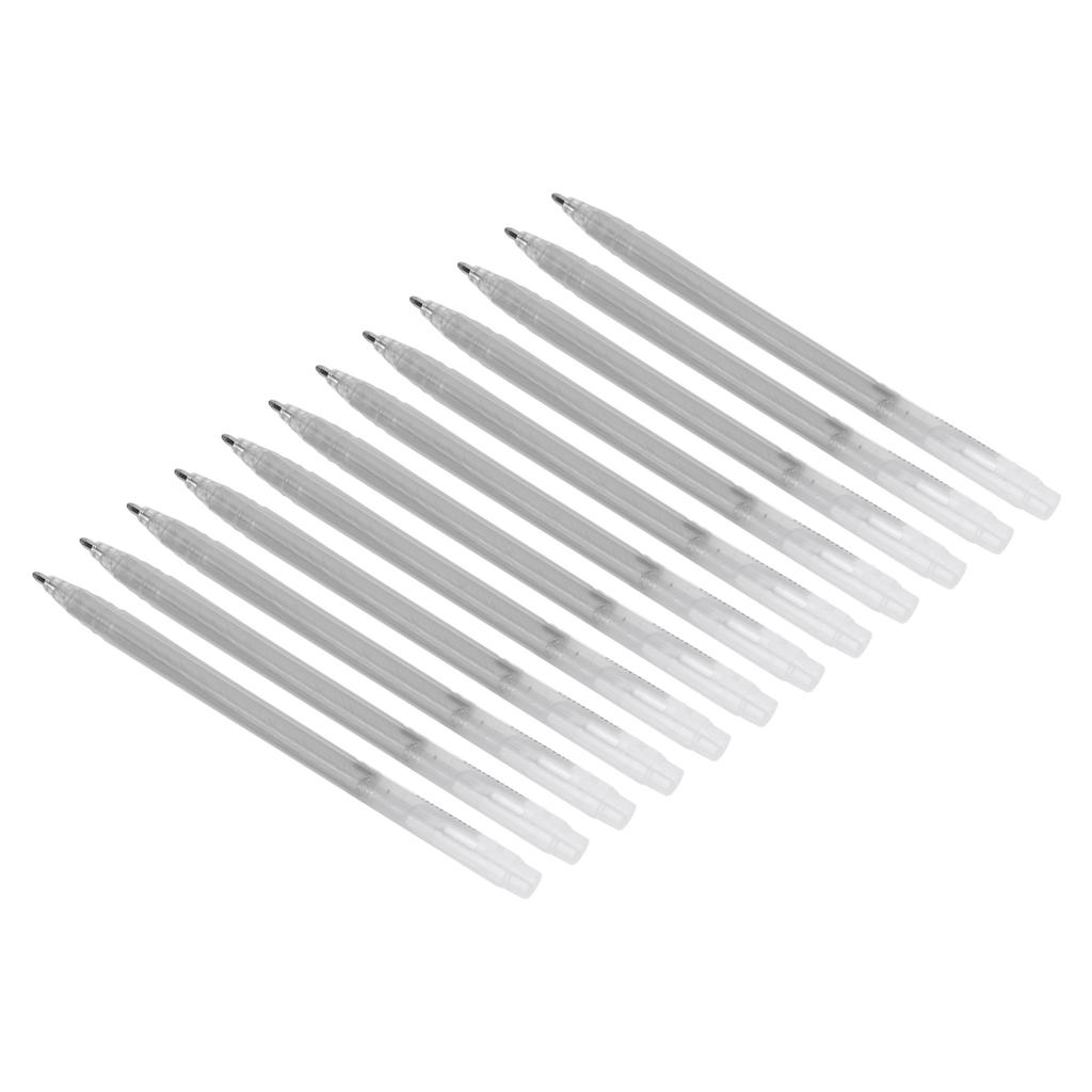 12 Pcs Highlighter Pastel Light Fast Water Fast Colored Hand Drawn Note Taking MarkerSilver