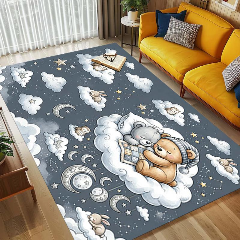 Bear Dreams Living Room Nonslip Area Rug Soft Carpet For Bedroom Game Playroom Sofa Office Home Decor Doormat Christmas Gift C92989
