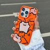 Line Cat for Apple 16promax Mobile Phone Case 15 New Style for IPhone14plus Cartoon 13mini Soft