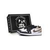 Jordan Air Jordan 1 Сладкий, Крутой И Винтажный, Специальная Коробка Для Обуви Низкие Винтажные Баскетбольные Кроссовки Мужские Белый Коричневый 553558-131(Team85-AS-BOX)