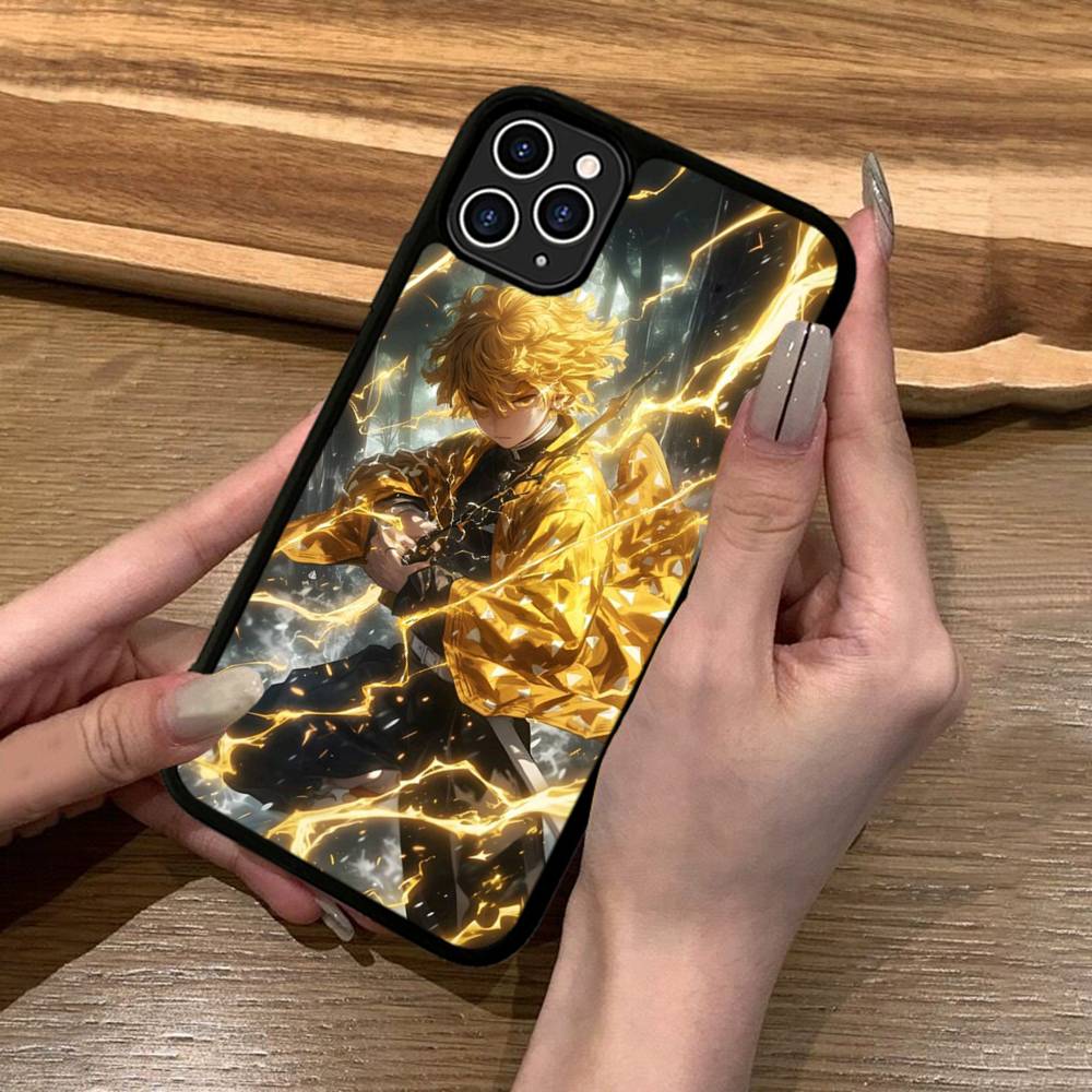 Zenitsu Agatsuma Phone Case Silicone PC+TPU For For IPhone 11 12 13 14 15 16 Plus Pro Max Cover
