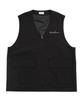 WEGO Tailored Pocket Zipper Size Summer Perfect Gift Men's Vest, F, Black, Outerwear,