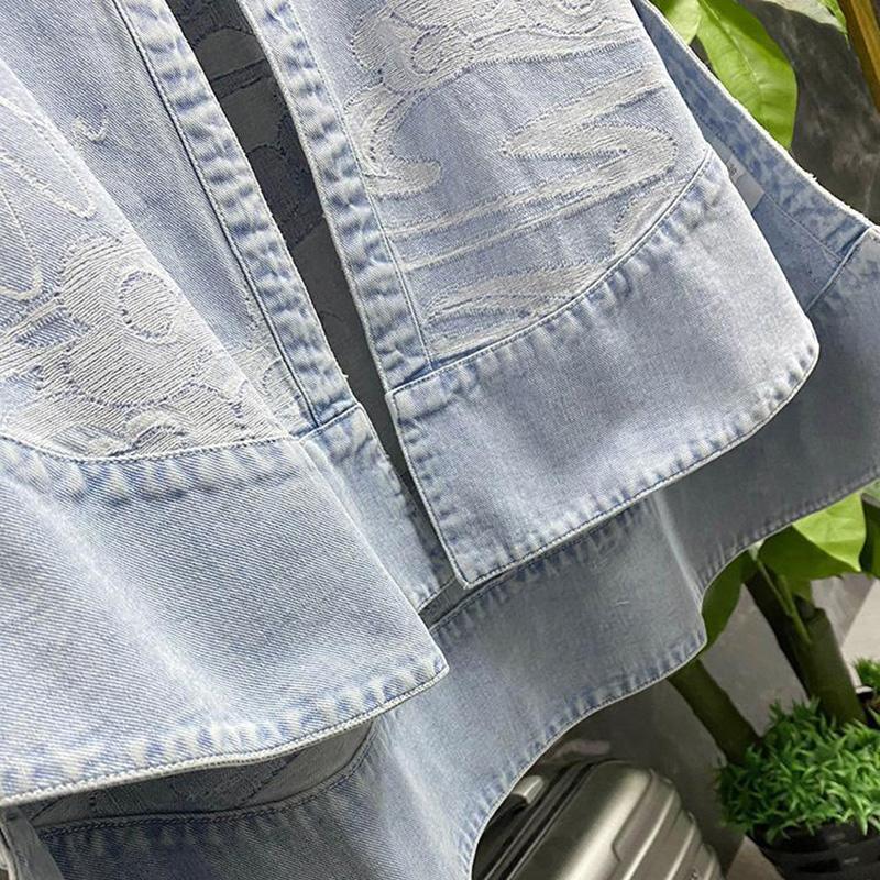 Женский джинсовый жилет без рукавов в китайском стиле в стиле ретро, весеннее и летнее свободное повседневное пальто нерегулярной формы