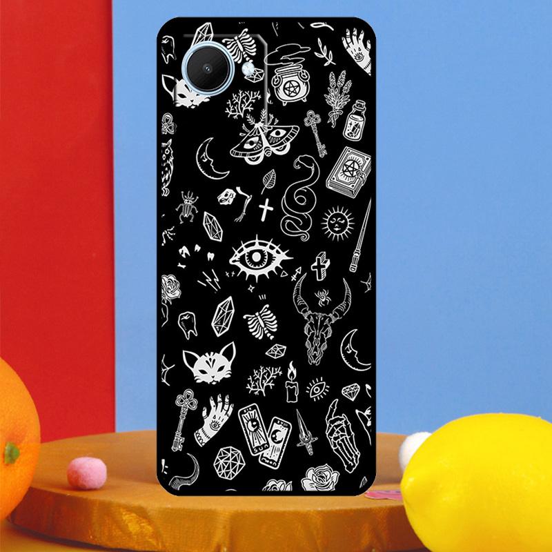 Occult Witchcraft Moon Gothic Witch For Realme C55 C53 C67 C51 C35 C33 C31 C30 C25s C21Y GT Neo 6 5 9 10 11 12 Pro Plus Case