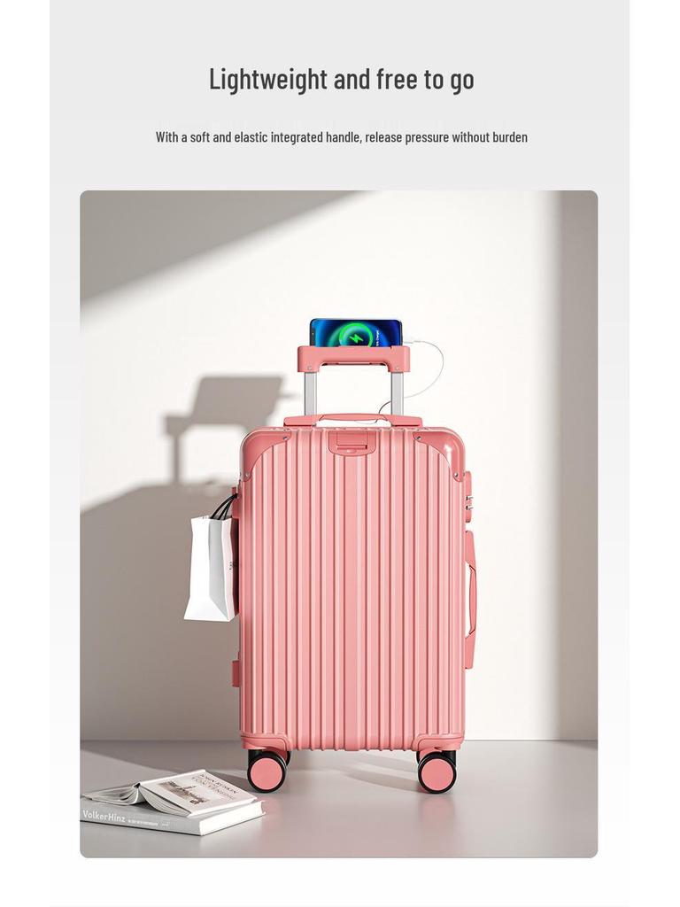 Large 20" & 24" Travel Suitcase with Universal Wheels, Drop-Resistant, Wear-Resistant, Cabin Size, Combo Lock for Women.