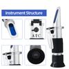 4 In 1 ATC Refractometer Antifreeze Coolant Tester Adblue Engine Fluid Propylene Ethylene Glycol Detector Car Clean Battery Test