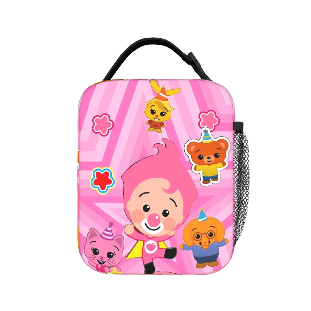 Clown P-Plims Insulated Lunch Bags Thermal Bag Reusable,Meal Container Cartoon High Capacity Tote Lunch Box Food Bag School