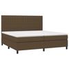 VidaXL Bed Slatted Base with Mattress and LED, Upholstered Bed with Headboard, Double Bed, Adult Bedroom Bed, 3135064