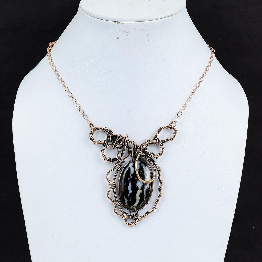 Ожерелье из бирюзы белого буйвола, ожерелье из медной проволоки, регулируемое ожерелье из цепочки ручной работы, медные украшения, ожерелье из драгоценных камней для подарков