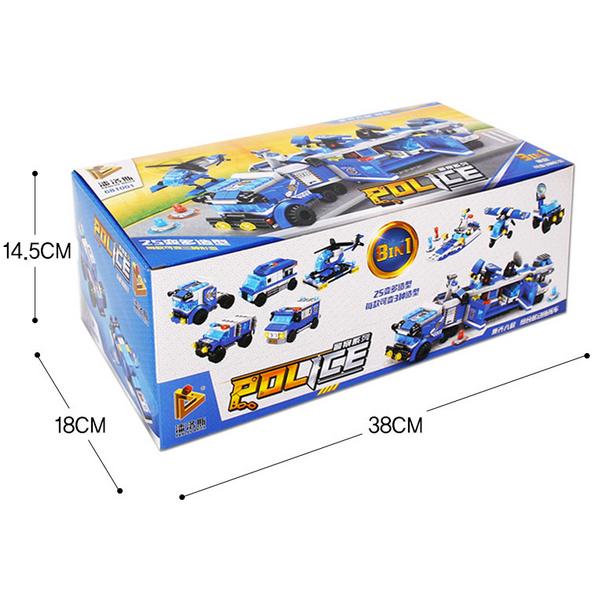 8 типов блоков полицейского управления, разного цвета.