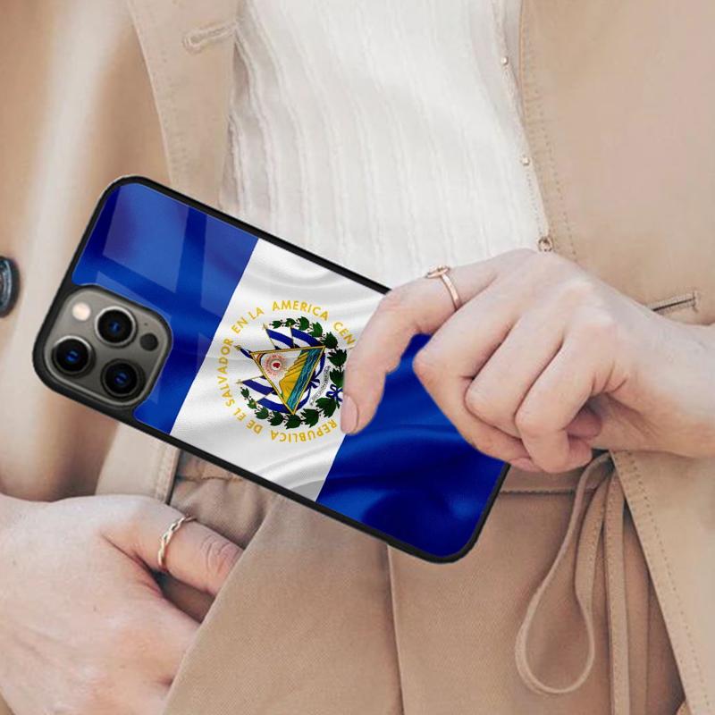 El Salvador Flag Bumper Magnetic Phone Case For APPLE iPhone 17 Air 16 14 13 12 Pro Max 15 Plus Charge With MagSafe Cover