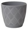 Flowerpot platinum eco 172x19cm classic plastic with saucer Flow Petit