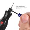 Electric Micro Engraving Pen Mini Engraver Machine Cordless DIY Carve Tools Graver Kit with Extra Diamond Tip Bit Replacement for DIY Jewellery Metal