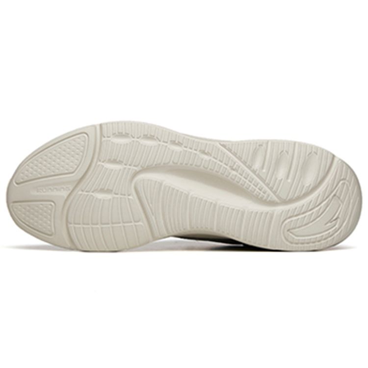 Anta Lingyun 2 Leather Splicing Non-Slip Wear-Resistant Low-Top Running Shoes Men Sneaker Gray Blue 112145541R-3