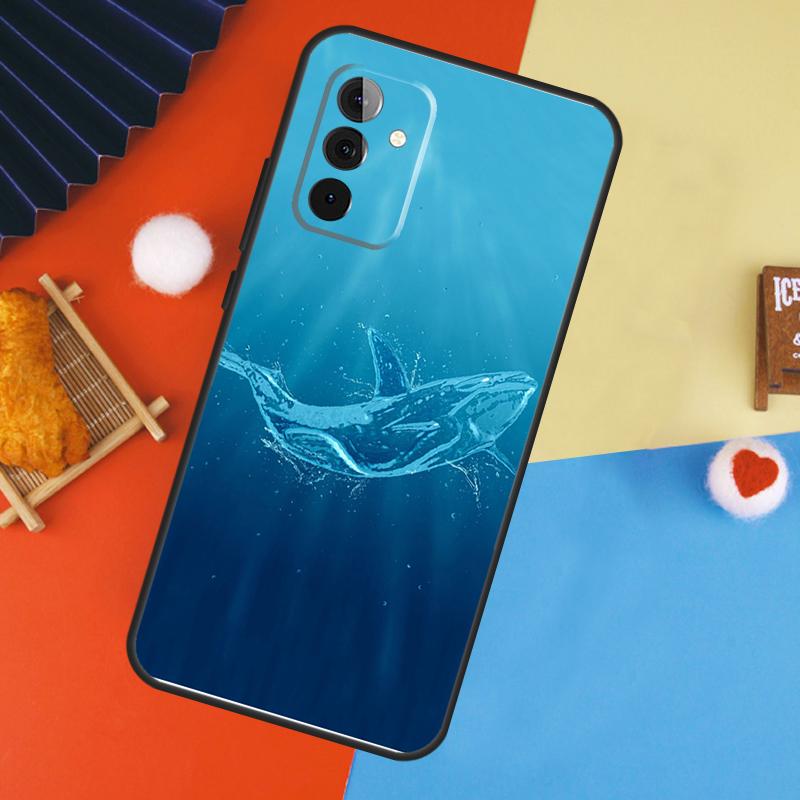 Чехол с акулой и косаткой для Samsung Galaxy A53 A33 A13 A54 A34 A14 A56 A36 A16 A06 A12 A32 A52 A35 A17 A15 A55