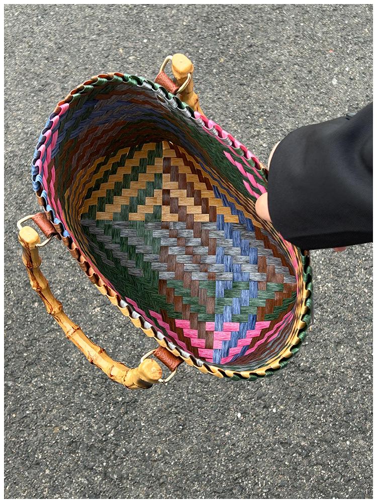 Сумка и корзина для хранения ручной работы с вышивкой «Такса»