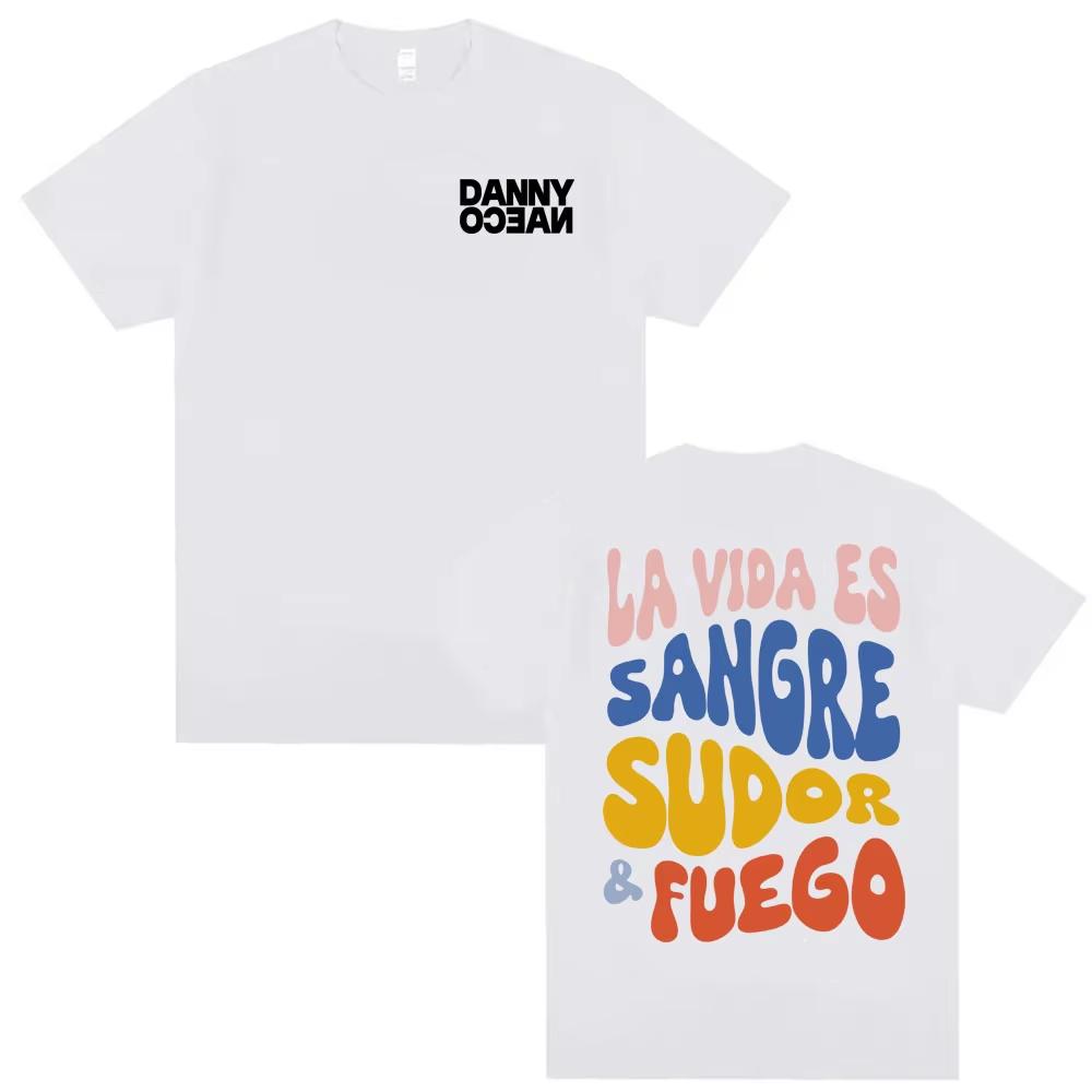 2026 Rapper Danny Ocean Reflexa Tour Graphic T Shirts Mens Clothing Harajuku High Street Tshirts Male Cotton Tshirt