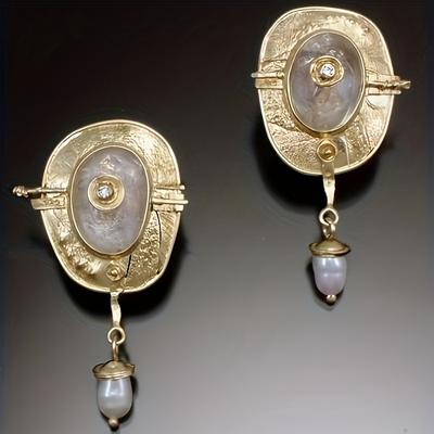 1 пара сережек-подвесок в винтажном стиле в стиле бохо, изысканные серьги для повседневного украшения, уникальный ювелирный подарок