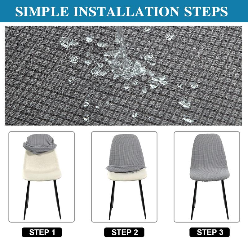 Водонепроницаемый чехол для стула, эластичный однотонный чехол для стула, для бара, отеля, дома, гостиной, съемный защитный чехол для мебели