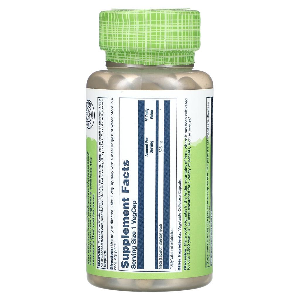 True Herbs, Maca, 525Mg, 100 Veggie Caps