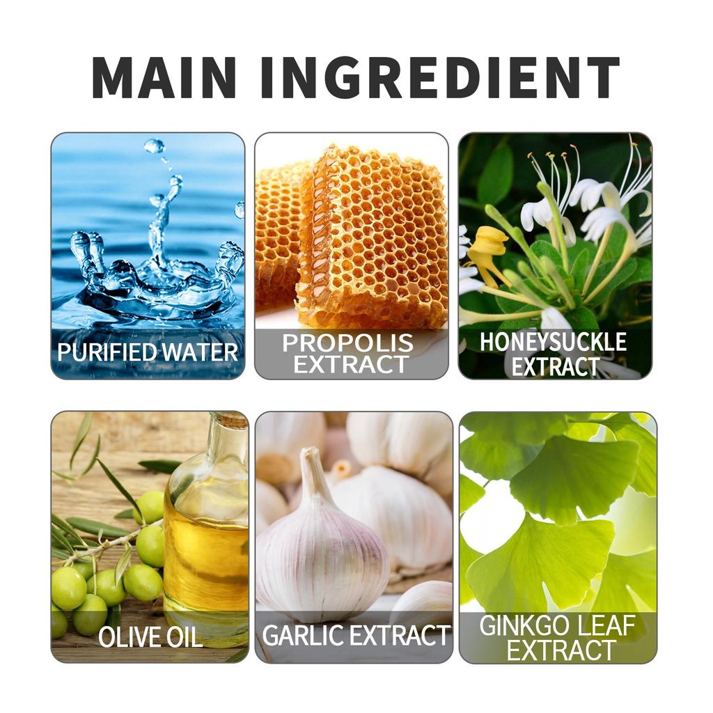 Propolis Spray For Tinnitus Cares, Relieves Tinnitu, Ear Discomfort, Clean Earwax Ear Drops 60ml